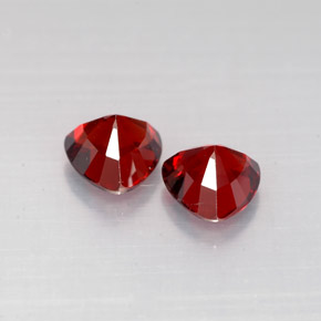 캐럿 천연 레드 스피넬 보석, 트릴리언, 5.2×5.1 mm, VS