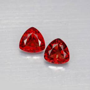 캐럿 천연 레드 스피넬 보석, 트릴리언, 5×5 mm, VS