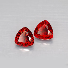 캐럿 천연 레드 스피넬 보석, 트릴리언, 5×5 mm, VS