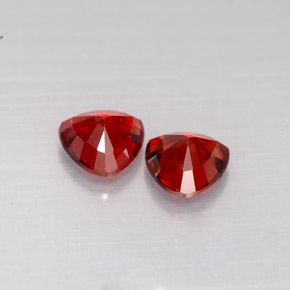 캐럿 천연 레드 스피넬 보석, 트릴리언, 5×5 mm, VS