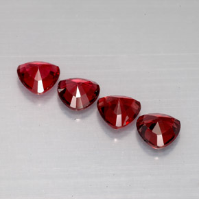 캐럿 천연 레드 스피넬 보석, 트릴리언, 5.1×5 mm, VS