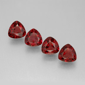 캐럿 천연 레드 스피넬 보석, 트릴리언, 5.1×5.1 mm, VS