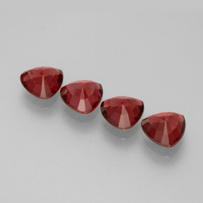 캐럿 천연 레드 스피넬 보석, 트릴리언, 5.1×5.1 mm, VS