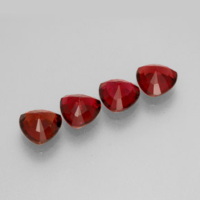 캐럿 천연 레드 스피넬 보석, 트릴리언, 5.1×5.1 mm, VS