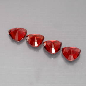 캐럿 천연 붉은빛 오렌지 스피넬 보석, 트릴리언, 5.1×5 mm, VS