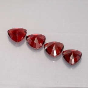 캐럿 천연 레드 스피넬 보석, 트릴리언, 5.1×5.1 mm, VS