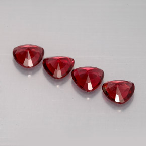 캐럿 천연 레드 스피넬 보석, 트릴리언, 5.1×5 mm, VS