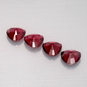 캐럿 천연 딥 레드 스피넬 보석, 트릴리언, 5.1×5 mm, VS