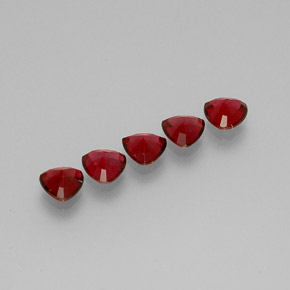 캐럿 천연 레드 스피넬 보석, 트릴리언, 5.1×5.1 mm, VS