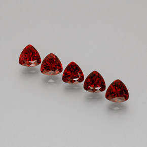 캐럿 천연 레드 스피넬 보석, 트릴리언, 5.1×4.9 mm, VS