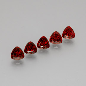 캐럿 천연 레드 스피넬 보석, 트릴리언, 5.1×4.9 mm, VS