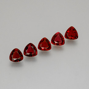 캐럿 천연 레드 스피넬 보석, 트릴리언, 5×5 mm, VS