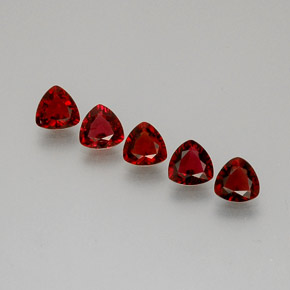 캐럿 천연 레드 스피넬 보석, 트릴리언, 5×5 mm, VS