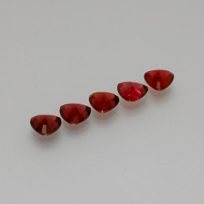 캐럿 천연 레드 스피넬 보석, 트릴리언, 5×5 mm, VS