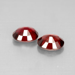 캐럿 천연 레드 스피넬 보석, 타원형 컷, 6.1×5.1 mm, VS