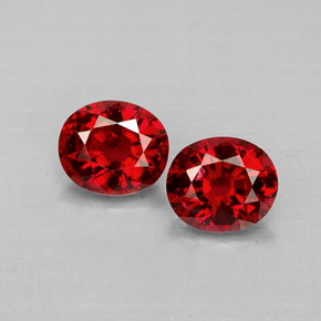 캐럿 천연 레드 스피넬 보석, 타원형 컷, 5.9×5 mm, VS