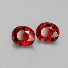 캐럿 천연 레드 스피넬 보석, 타원형 컷, 5.9×5 mm, VS