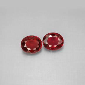 캐럿 천연 레드 스피넬 보석, 타원형 컷, 6.1×5.2 mm, VS