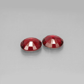 캐럿 천연 레드 스피넬 보석, 타원형 컷, 6.1×5.2 mm, VS