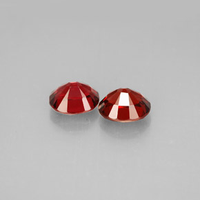 캐럿 천연 레드 스피넬 보석, 타원형 컷, 6.1×5.2 mm, VS