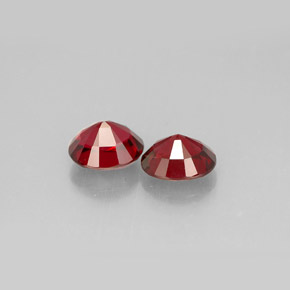 캐럿 천연 레드 스피넬 보석, 타원형 컷, 6.1×5.2 mm, VS