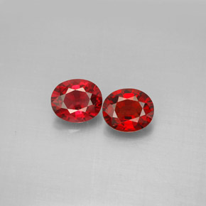 캐럿 천연 레드 스피넬 보석, 타원형 컷, 6×5.1 mm, VS