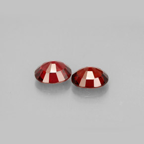 캐럿 천연 레드 스피넬 보석, 타원형 컷, 6×5.1 mm, VS