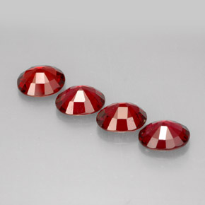 캐럿 천연 레드 스피넬 보석, 타원형 컷, 6.1×5.1 mm, VS