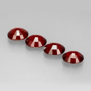 캐럿 천연 레드 스피넬 보석, 타원형 컷, 6×5 mm, VS