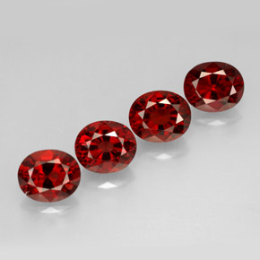 캐럿 천연 레드 스피넬 보석, 타원형 컷, 6×5.1 mm, VS