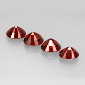 캐럿 천연 레드 스피넬 보석, 타원형 컷, 6×5.1 mm, VS