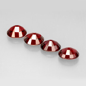 캐럿 천연 레드 스피넬 보석, 타원형 컷, 6.2×5.1 mm, VS
