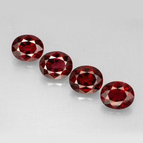 캐럿 천연 레드 스피넬 보석, 타원형 컷, 6×5.1 mm, VS