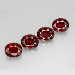 캐럿 천연 레드 스피넬 보석, 타원형 컷, 6×5.1 mm, VS