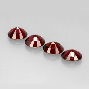 캐럿 천연 레드 스피넬 보석, 타원형 컷, 6×5.1 mm, VS