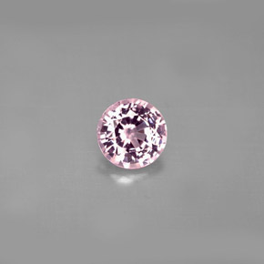 0.95캐럿 천연 보랏빛 핑크 스피넬, 라운드 컷, 6.03 mm, VS