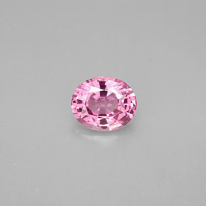 1.32캐럿 천연 핑크 스피넬, 타원형 컷, 7.4×6.1 mm, VS