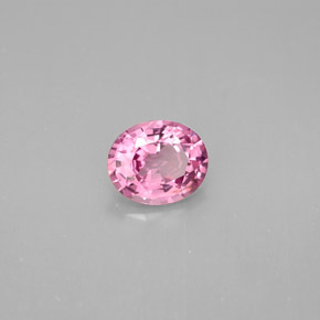 1.32캐럿 천연 핑크 스피넬, 타원형 컷, 7.4×6.1 mm, VS