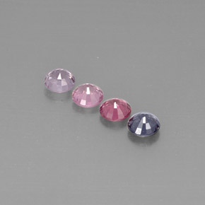 캐럿 천연 멀티컬러 스피넬 보석, 라운드 컷, 5.11 mm, VVS-VS