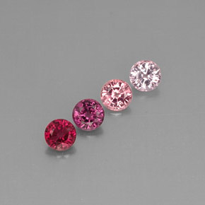 캐럿 천연 멀티컬러 스피넬 보석, 라운드 컷, 5.14 mm, VVS-VS