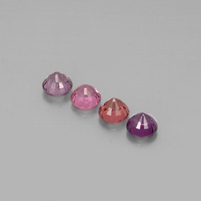 캐럿 천연 멀티컬러 스피넬 보석, 라운드 컷, 4.97 mm, VVS-VS