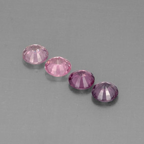 캐럿 천연 멀티컬러 스피넬 보석, 라운드 컷, 4.98 mm, VVS-VS