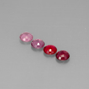 캐럿 천연 멀티컬러 스피넬 보석, 라운드 컷, 5.16 mm, VVS-VS