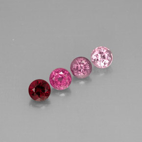 캐럿 천연 멀티컬러 스피넬 보석, 라운드 컷, 5.15 mm, VVS-VS