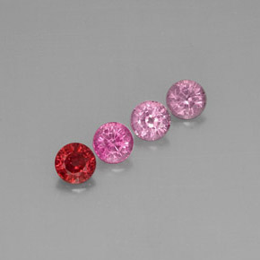 캐럿 천연 멀티컬러 스피넬 보석, 라운드 컷, 5.07 mm, VVS-VS