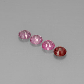 캐럿 천연 멀티컬러 스피넬 보석, 라운드 컷, 5.07 mm, VVS-VS