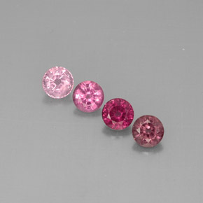 캐럿 천연 멀티컬러 스피넬 보석, 라운드 컷, 5.03 mm, VVS-VS