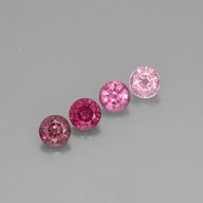 캐럿 천연 멀티컬러 스피넬 보석, 라운드 컷, 5.03 mm, VVS-VS