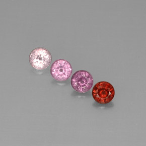 캐럿 천연 멀티컬러 스피넬 보석, 라운드 컷, 5.04 mm, VVS-VS