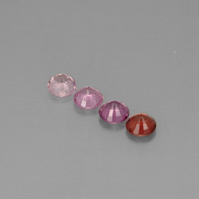 캐럿 천연 멀티컬러 스피넬 보석, 라운드 컷, 5.04 mm, VVS-VS
